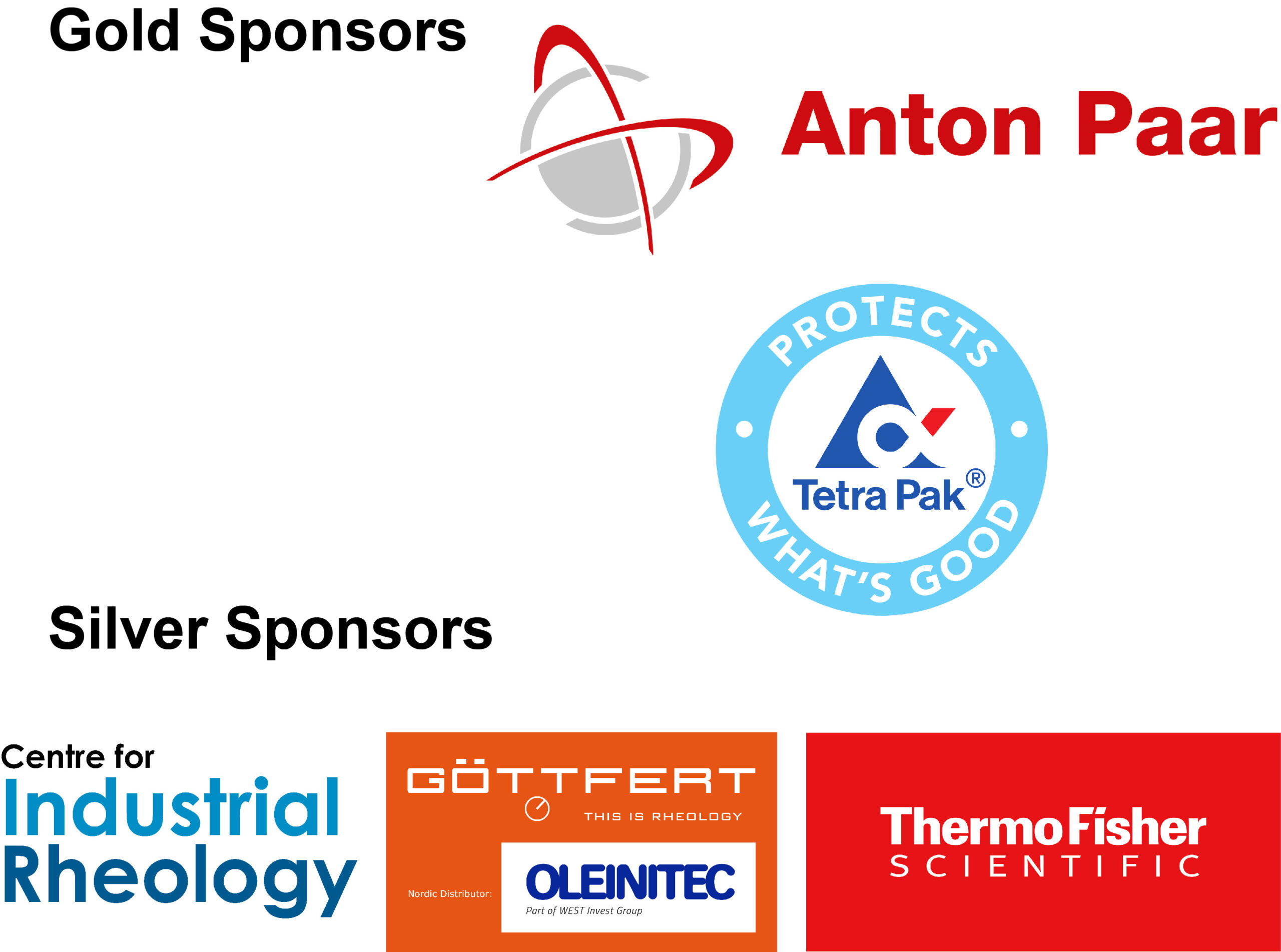 Gold and Silver Sponsors.